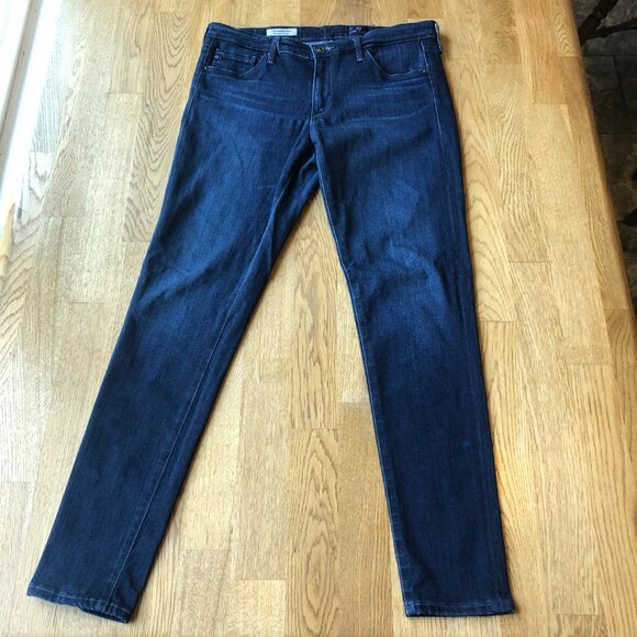 Adriano Goldschmied The Legging Ankle Jeans Dark Wash Size 29 Regular - Picture 2 of 10
